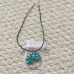 Turquoise Tree of Life Pendant Necklace